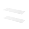Shelved By Mackie Steel Shelf White (2-Pack)