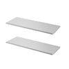 Shelved By Mackie Steel Shelf Silver (2-Pack)