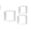 Dolle Shelf+ Softcube Set High Gloss White 3 Piece